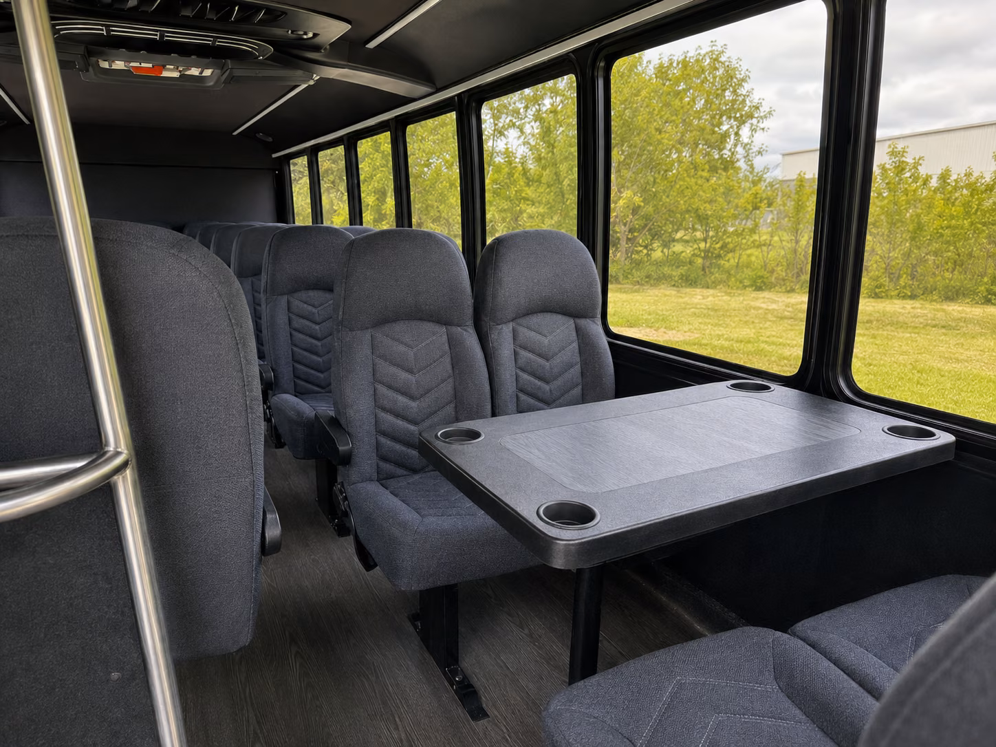 laredo 18 passenger minibus inside