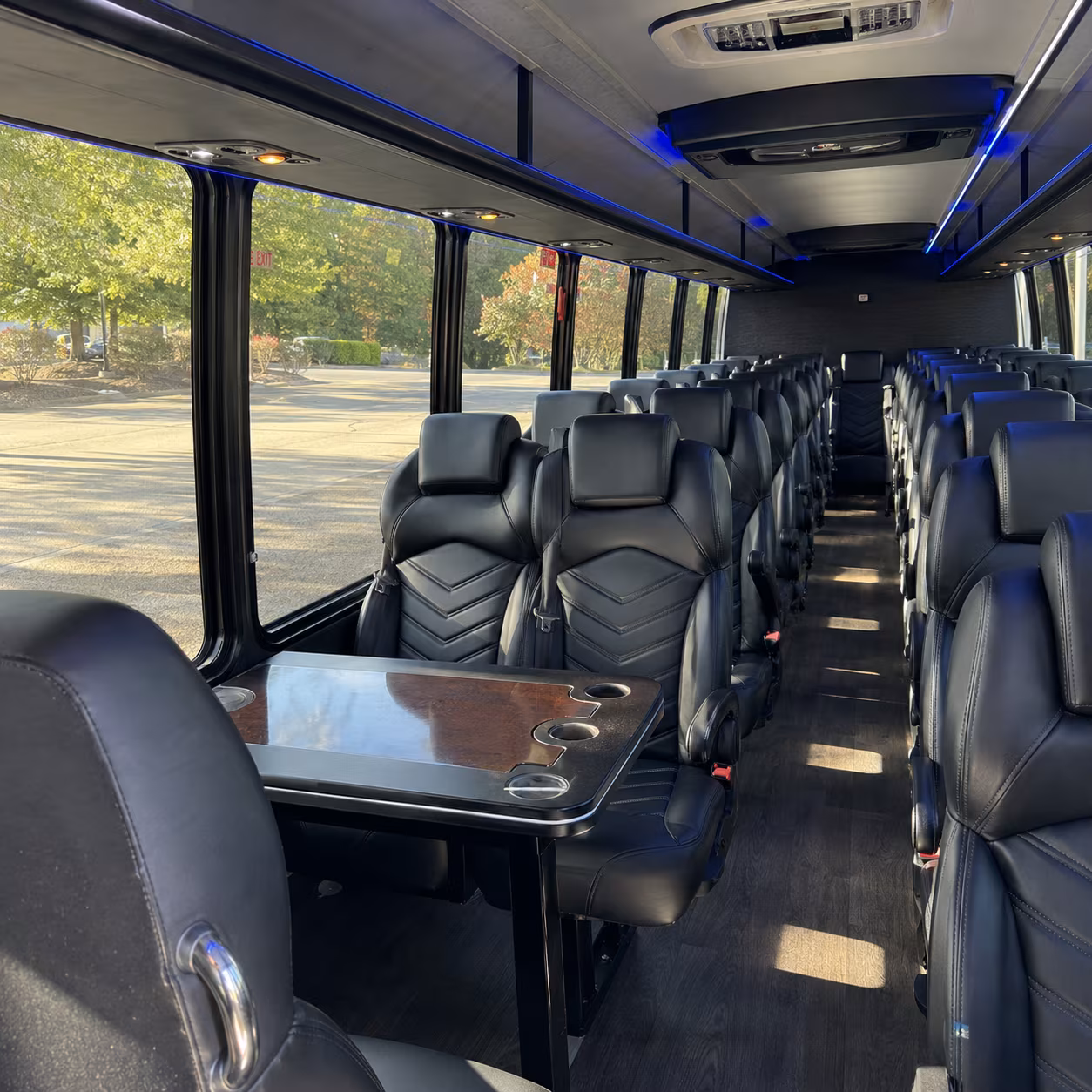 laredo 28 passenger minibus inside