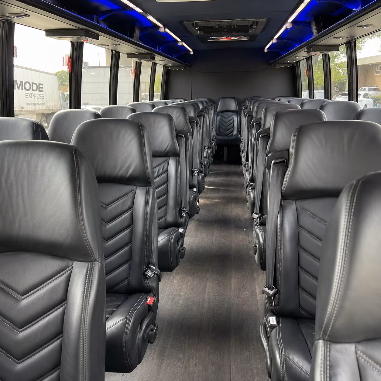 laredo 35 passenger minibus inside