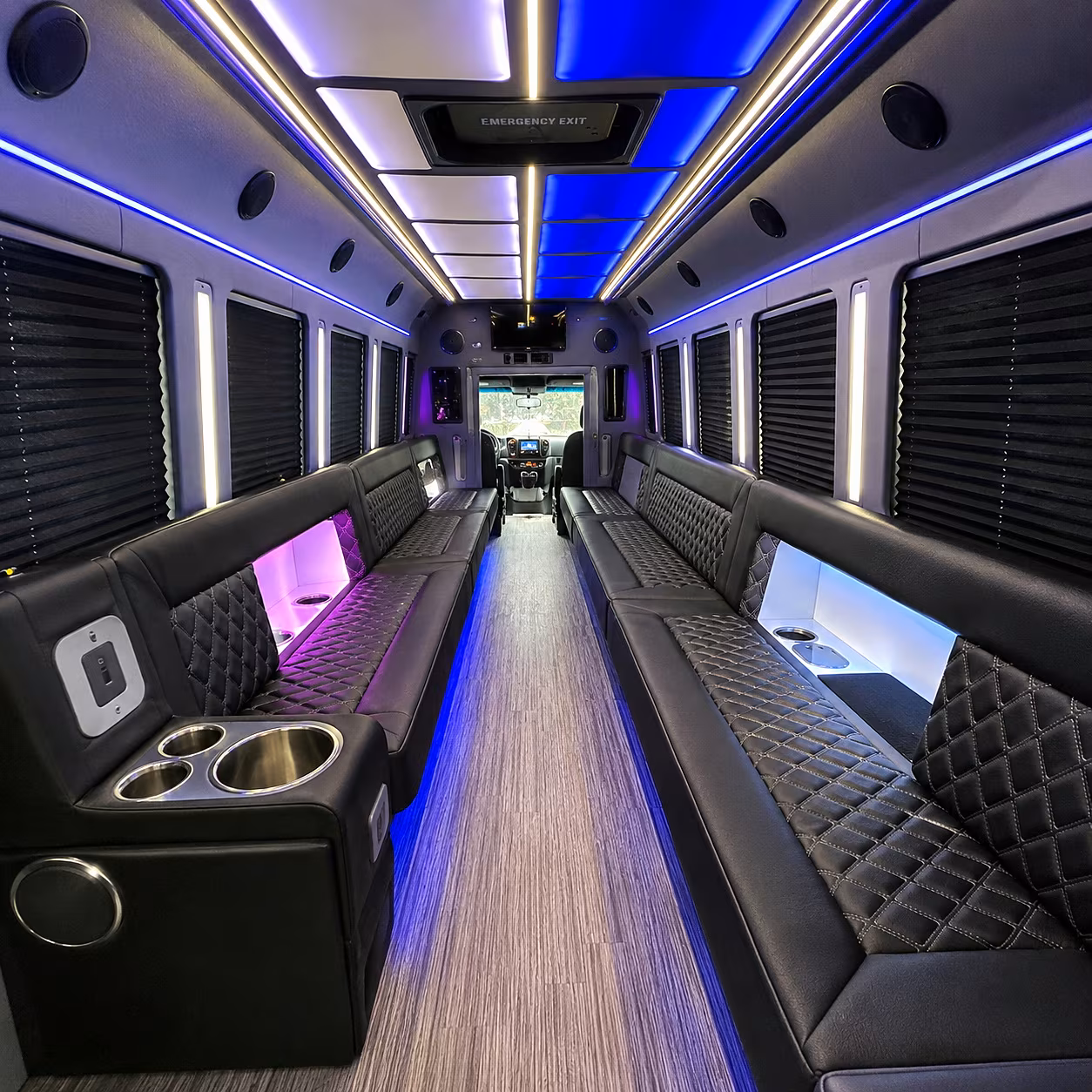 laredo party bus interior