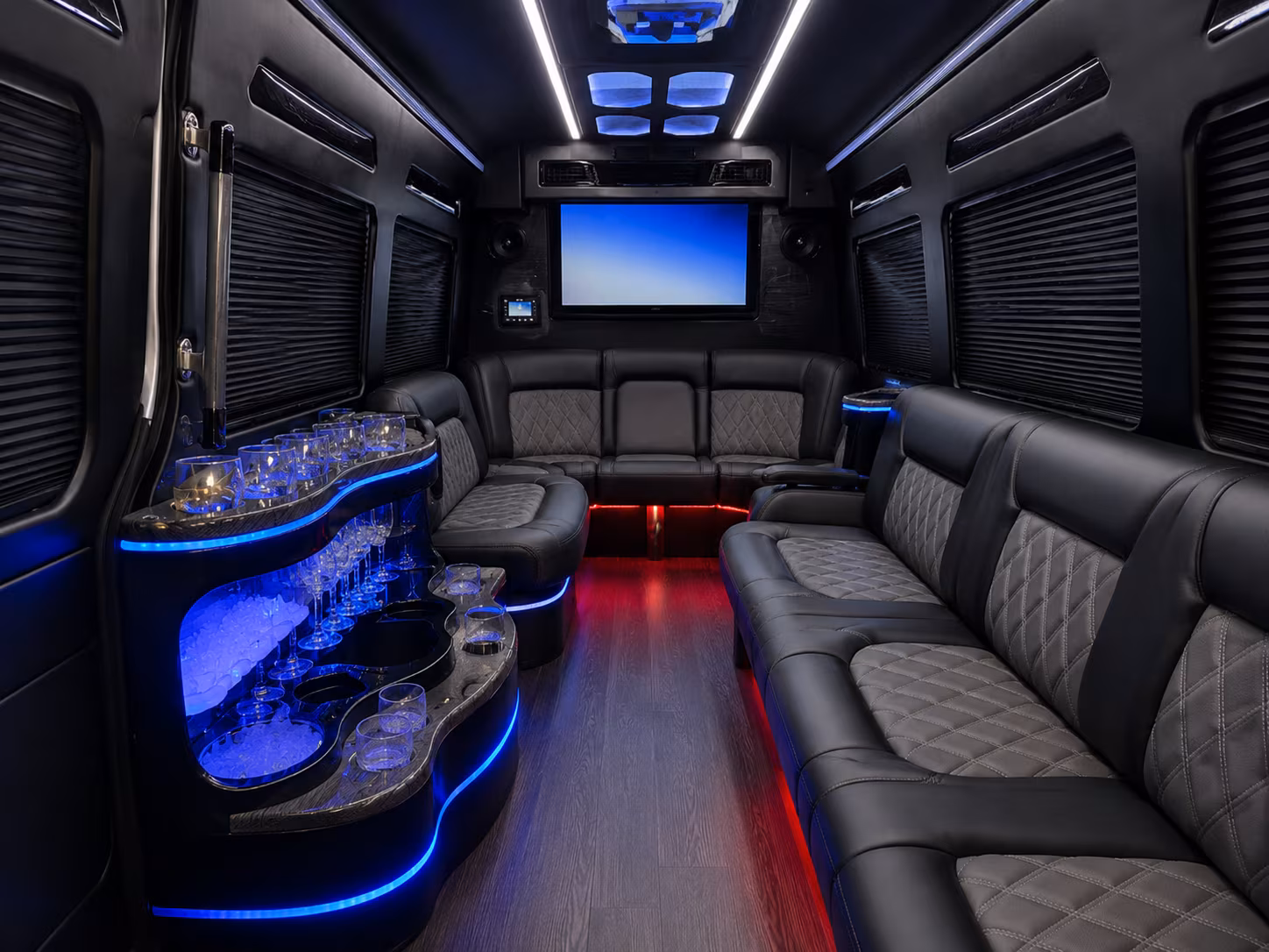 laredo sprinter limousine inside